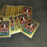 White Tara Painted Gold Card Creative Design Plastic Sealing Portable Copper Card Metal Brass Creati