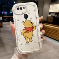 Casing For OPPO R15 Winnie the Pooh Wave Ice Cream pattern cute Girl Soft Phone Case Casing