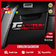 Nsa EMBLEM GASKEUN GASKEUN LOGO Not STICKER Or STICKER CUTTING GASKUEN Accessories Variations Of BEAT VARIO AEROX NMAX PCX GASKUEN Motorcycle EMBLEM HONDA YAMAHA Modification Cool Motorcycle Funny STICKER Motorcycle EMBLEM BEAT VARIO