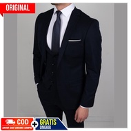 NIKAYU 5IN1 BLACK MEN'S SLIMFIT BLAZER SET - TWIST LYON BLACK PREMIUM NIKAYU SLIMFIT STYLE EXCLUSIVE