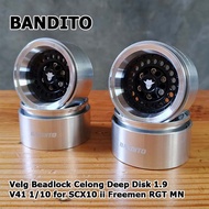 Select Beadlock Celong Deep Disk 1.9 V41 1/10 for SCX10 ii Freemen RGT MN