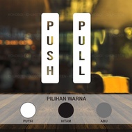 Square Push Pull Glass Door Sticker Cafe Sign Sticker Sign Logo Cutting Sticker Cafe Resto Shop