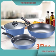 Complete Pan Set Frying Pan Set 3 psc 1560 - Arria Pan Frying Pan Set Cooking Tools Pan 1 Set