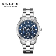 Solvil et Titus Aspira Multi-Function Quartz in Navy Blue Dial and Stainless Steel Bracelet Women Watch W06-03147-010