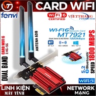 Fenvi MT7921 Wifi 6 network Card Dual band 2.4G/5GHz 802.11ax 1800Mbps BT 5.2 With 6db Antenna heats