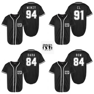 2ne1 kpop baseball Jersey sports top korean bomb dara cl minzy korean sport