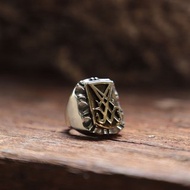 明星戒指男士銀撒旦