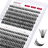 12,280,10D 20D 30D 40D  Kit Bulu Mata Individu 12-Baris, 280pcs, Campuran 10D 20D 30D 40D Ketebalan