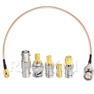 SMA Male to BNC Male Cable with 5pcs RF Coax Adapter Kit SMA to BNC Cable BNC to BNC Cable Kit for R