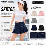 Vsmash Sportwear Badminton Skirt “SKRT 06-LUMIERE” 2-layer A-Line Sports Skirt, High Quality 4-Way P