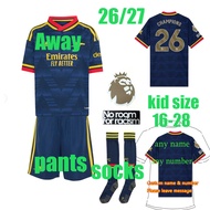 26/27 ArSeNal-Home jersey 26/27 AFC‌ soccer clothe kid suit with pants SAKA EZE GYÖKERES RICE HAVERT