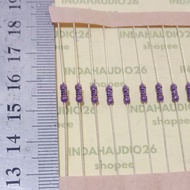 UNGU PURPLE 100R 1/4W 1% copper feet resistor 100 r 1/4 watt 100 ohm 1/4 w 1/4watt 1 percent 100r 1p