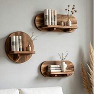 1 Pc All Shelf Wall Shelf Wall Hanging Shelf Room Wall Decoration Shelf Circular Oval Niche Shelf No