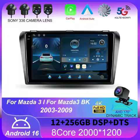 Android Mazda 3 BK Android 16 For Mazda 3 I For Mazda3 BK 2003 - 2009 Car Radio Multimedia Video Pla