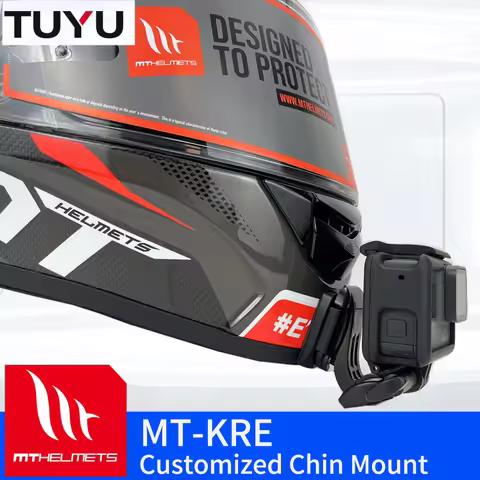 Camsteer Customized CNC Aluminium Spanish MT KRE Helmet Chin Mount for GoProMax Hero10 9 Insta360One