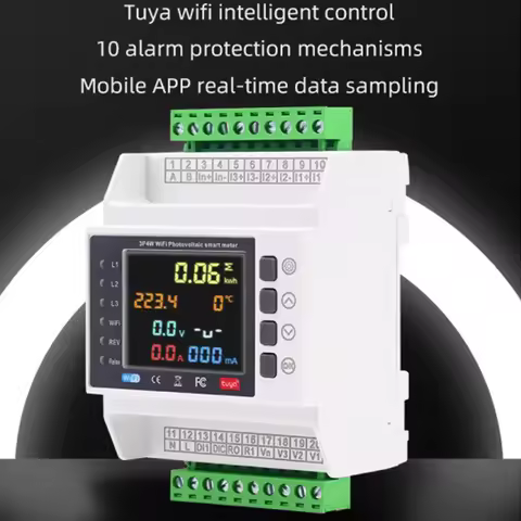 3 Phase Energy Meter 100/200/1000A Tuya WiFi Smart Protector with Overvoltage/Undervoltage/Current P