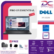 DELL PRO 15 ESSENTIAL PV15250 (i7-1355U/16GB RAM/ 512GB /INTEL/15.6"FHD-BLACK/W11P)3YEARS