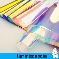 LUMINISCENCIA Rainbow Film Vinyl, Shiny Candy Color Iridescent Film, DIY Transparent 20*95CM Tarpaul