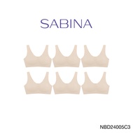 ( Set 6 ชิ้น ) [Online Exclusive] Sabina Perfect Bra Level 1 เสื้อชั้นใน ไร้ตะเข็บ ไร้โครง รหัส NBD2