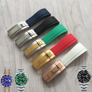 Rubber Silicone Strap Substitute ROLEX Oyster Style Permanent Submariner Daytona ROLEX Strap 20mm