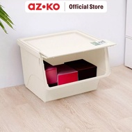 azko Stora 43.5X36X31 cm 36 Liter Flat Storage Box Multipurpose Box Storage Container Storage Box Or