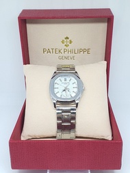 PATEK *ฟรีกล่อง* นาฬิกาข้อมือผู้หญิง นาฬิกาแบรนเนม นาฬิกาผู้หญิง สายเหล็ก ควอตซ์หญิง นาฬิกาแฟชั่น ใส่ทำงาน RC882