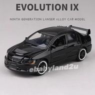 JKM Die Cast 1:32 Evo 9 Vehicle Model Collection Rare Item Diecast Vehicle Model