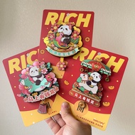 New Chengdu Panda Refrigerator Stickers Magnets Creative Dynamic Decorations Chengdu Travel Souvenir