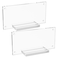 2 Pcs Dollar Bill Frame Acrylic Dollar Bill Holder with Base Double Sided Transparent Ticket Display