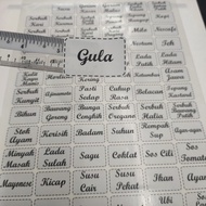 Waterproof Transparent Kitchen Sticker. Custom Kitchen label. Fancy Font Kitchen Sticker. Sticker La