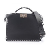 [มือสอง] กระเป๋าถือ Fendi FENDI รุ่น Peekaboo ISeeU ขนาดเล็ก 2WAY 7VA530 หนังสีดำ สำหรับผู้หญิง สภาพ