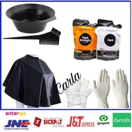 1 set of matrix Opti straight mini hair smoothing 125ml step 1 and step 2 + hair dye tools, paint co