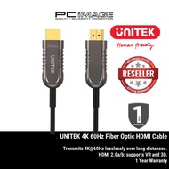 UNITEK 4K 60Hz HDMI Cable 30M, ULTRAPRO HDMI2.0 ACTIVE OPTICAL CABLE(4K60HZ) (1 YEAR WARRANTY)