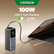 UGREEN Nexode 165W 20000mAh 2C1A with Built-in USB C 65cm Retractable Cable Power Bank Compatible wi