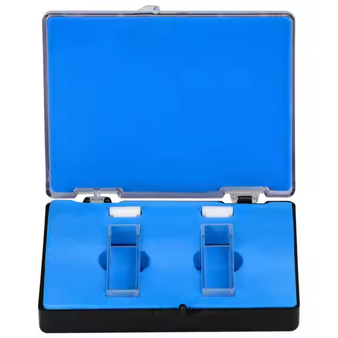 A04I Quartz Cuvette,Spectrophotometer Cuvettes 10 mm Path Length, 45mm Height, 3.5 ML Capacity - 2 P