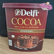 DELFI INSWEETENED NATURAL COCOA POWDER 180g