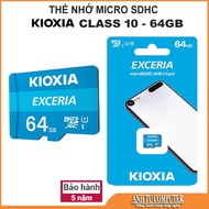 Thẻ Nhớ SDXC KIOXIA EXCERIA 64Gb class 10 U1 100Mb/s