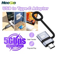 MeeGoo USB to Type-C Adapter OTG Adapter Converter Cable Plug and Play USB Adapter for Phone Laptop