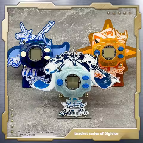 New Digimon Adventure Digimon Color Screen Radio Wave Tyrannosaurus Machine Acrylic Bracket Desktop 