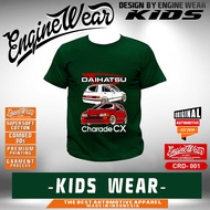 kaos anak daihatsu charade cx anak baju mobil charade tshirt otomotif jdm CRD001A