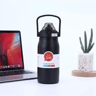 【Brew Haus】316 Stainless Steel Tumbler With Straw Thermos Flask Bottle 1000ML | 1200ML | 1500ML Wate