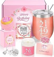 70th Birthday Gifts for Women, Ideas for 70th Birthday Gift Baskets for Best Friends, Mom, Grandma, 