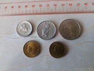 中東硬幣共5枚。5元平郵