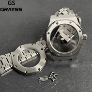 สําหรับแปดเหลี่ยมสแตนเลส 42 มม.นาฬิกาอัตโนมัติ MOD สร้อยข้อมือโปร่งใสกลับ Sapphire Fit NH34 NH35 NH3