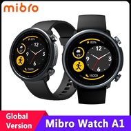 ZZOOI Mibro A1 Global Version Smart Watch 5ATM Waterproof Heart Rate SpO2 Monitor Fitness Tracker 20 Sports Modes Bluetooth Smartwatch