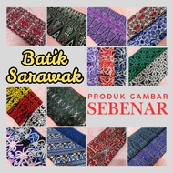Kain Sarung Batik Borneo Sarawak Viral Gambar Sebenar 100% Cotton Siap Jahit