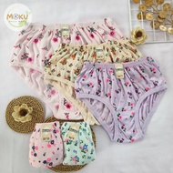 Women's Light Color Panties with Jumbo Floral Pattern, Smooth from Teenagers to Pregnant Women (ML X