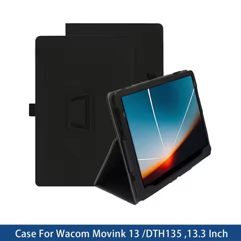 Case For Wacom Movink 13 (DTH135) 13.3" Pen Display, Folding Stand Protective Cover , Stylus Pen Loo