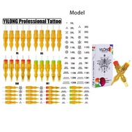 yilong 10pcs Yellow Dragonfly 2nd Generation Tattoo Needle 3RL 5RL 7RL 9RL 11RL for tattoo artists