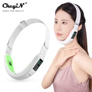 CkeyiN 8 Modes V Shaped EMS Lifting hine Micro-vibration 5 Colors LED Photon Therapy Face Massager